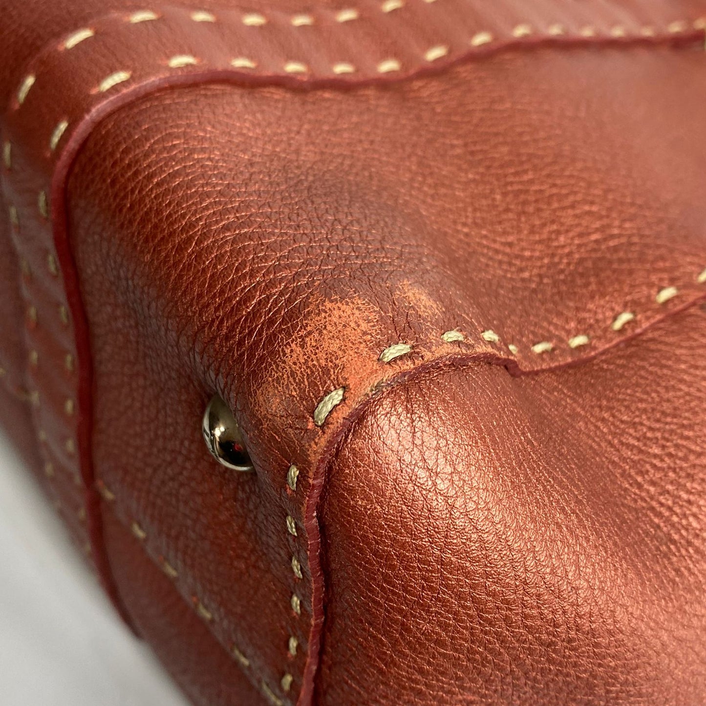 Fendi Bordeaux Selleria Tote Bag