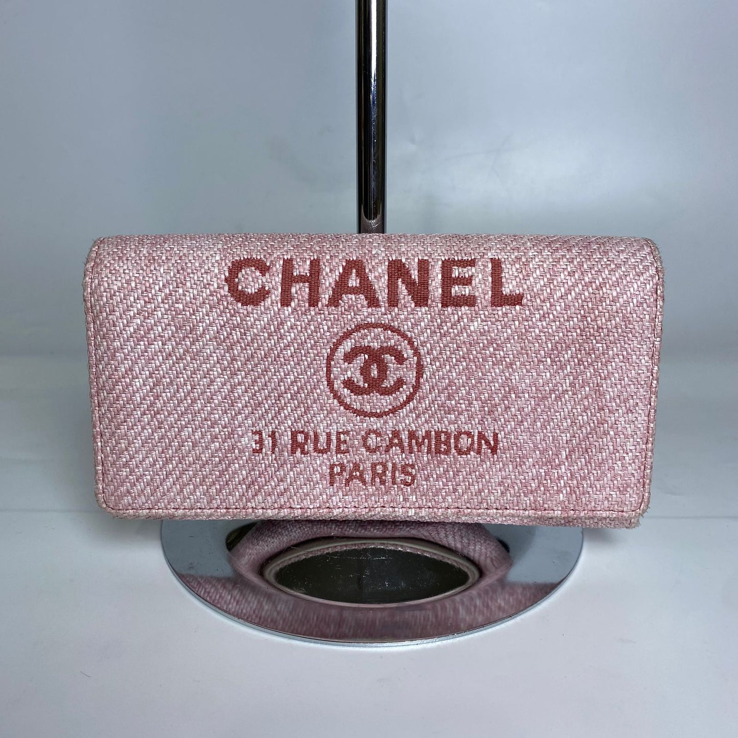 Chanel Deauville Wallet Rue Cambon Pink