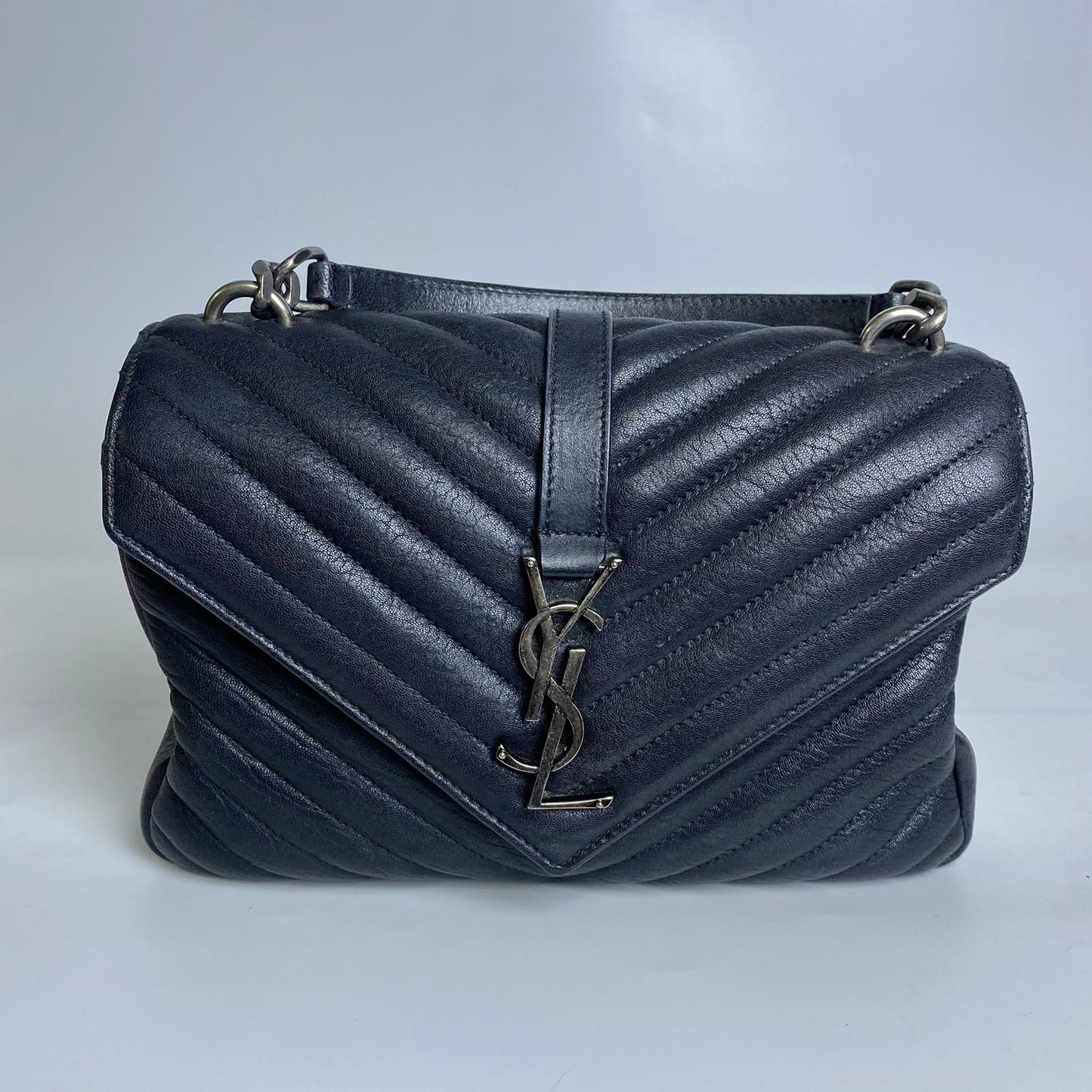 YSL College Satchel Black