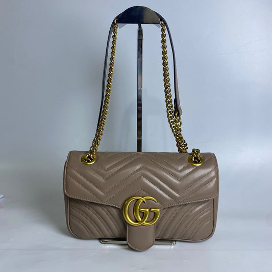 Gucci GG Marmont Shoulder Bag Beige