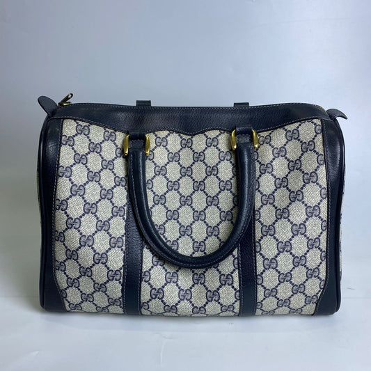 Gucci GG Supreme  Boston Bag Black Trims