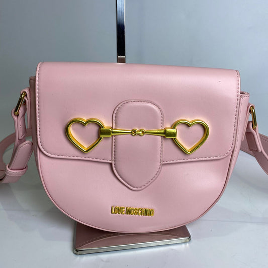 Moschino Pink Faux Shoulder Bag