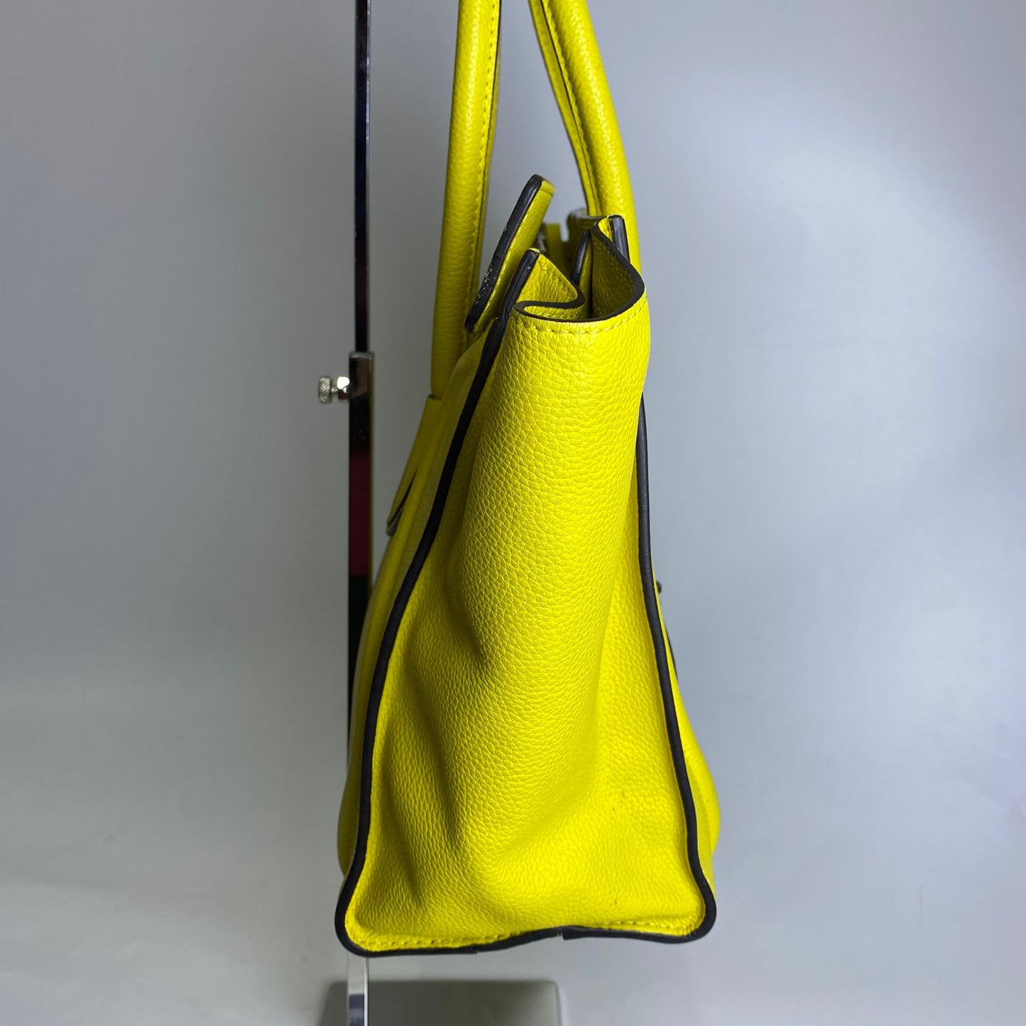 Celine Micro Luggage Tote Yellow