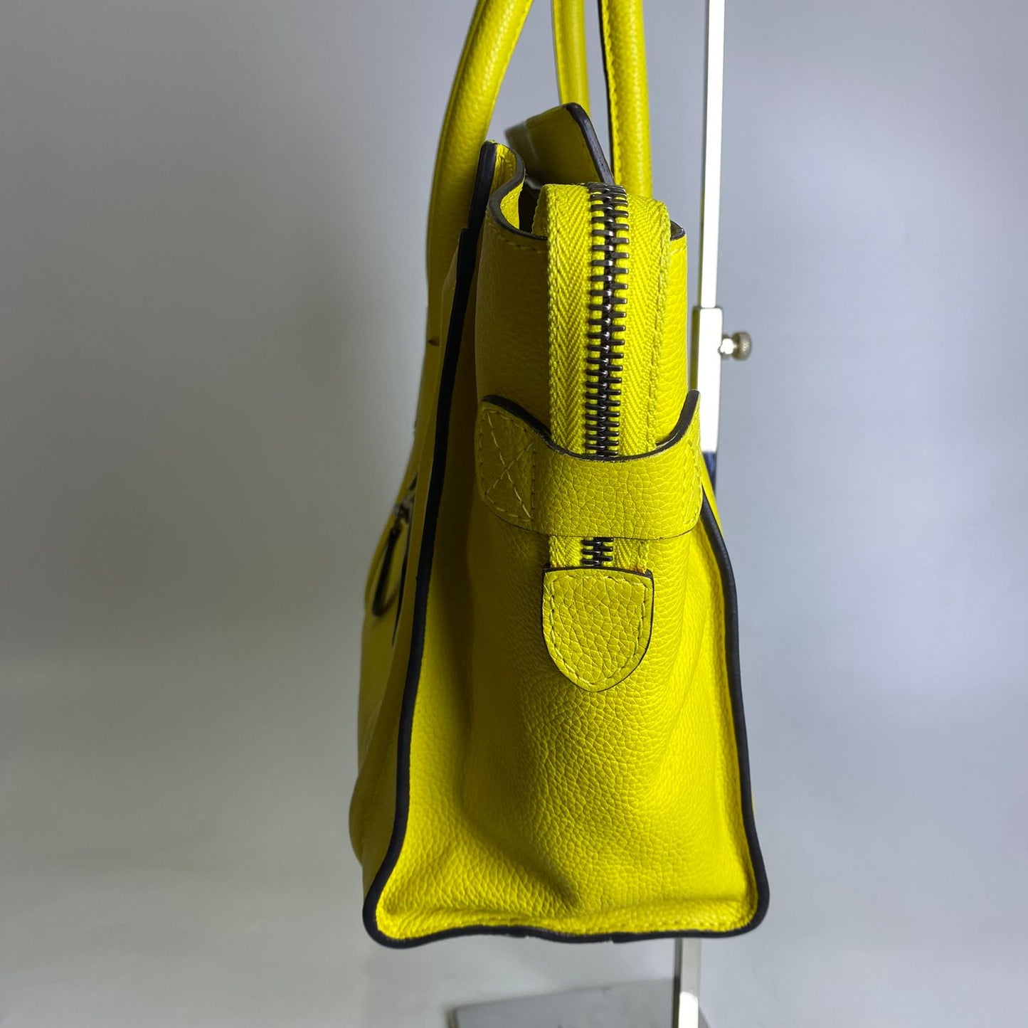 Celine Micro Luggage Tote Yellow