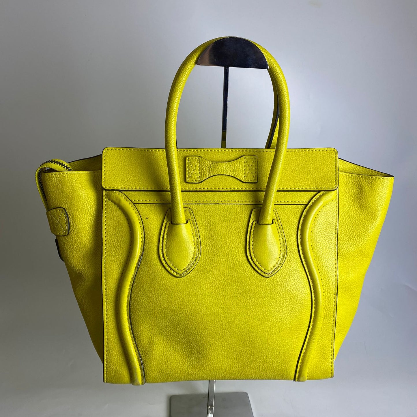 Celine Micro Luggage Tote Yellow