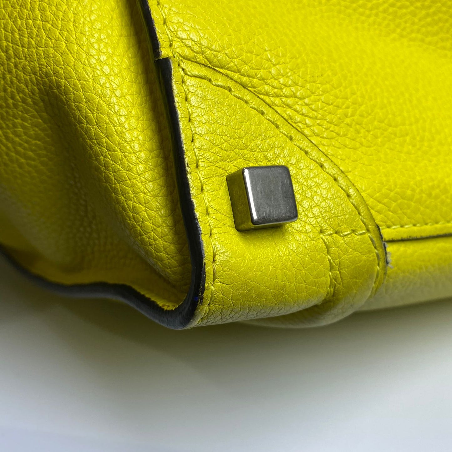 Celine Micro Luggage Tote Yellow