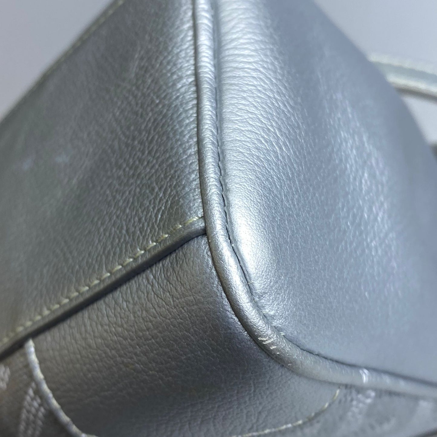 Goyard Goyardine Precious Metals Mini Saigon Gray, Black Top Handle