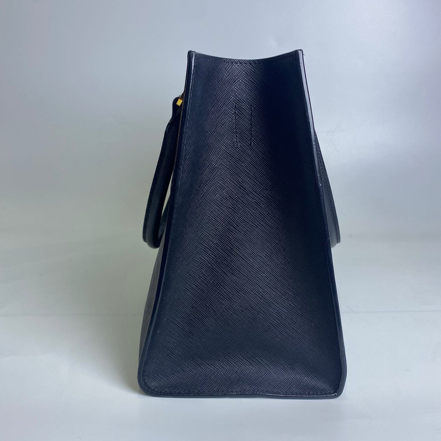 Prada Saffiano Leather Handbag in Black with GHW