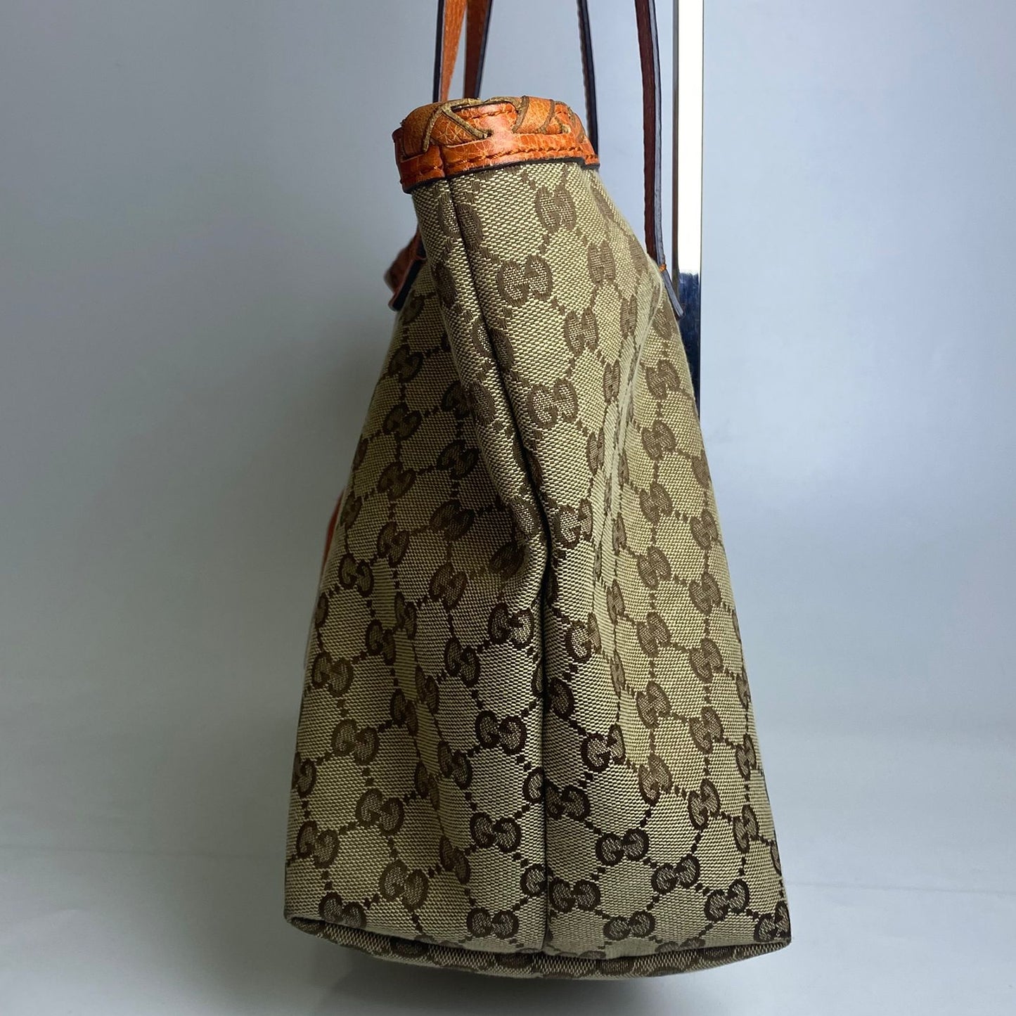 Gucci Bamboo Tassel GG Canvas Orange Trims