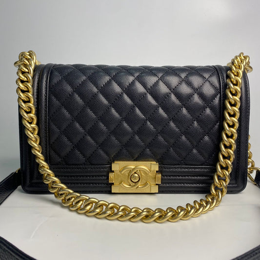 Chanel Le Boy GHW Black