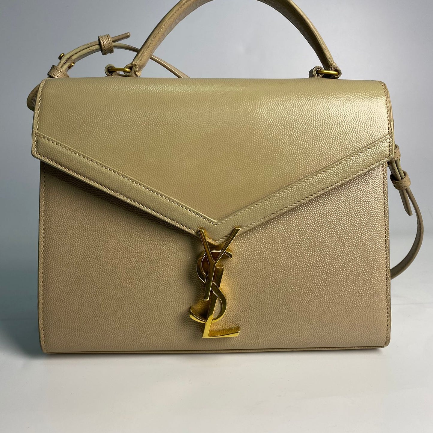 YSL Cassandra Medium Beige