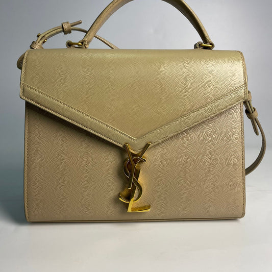 YSL Cassandra Medium Beige