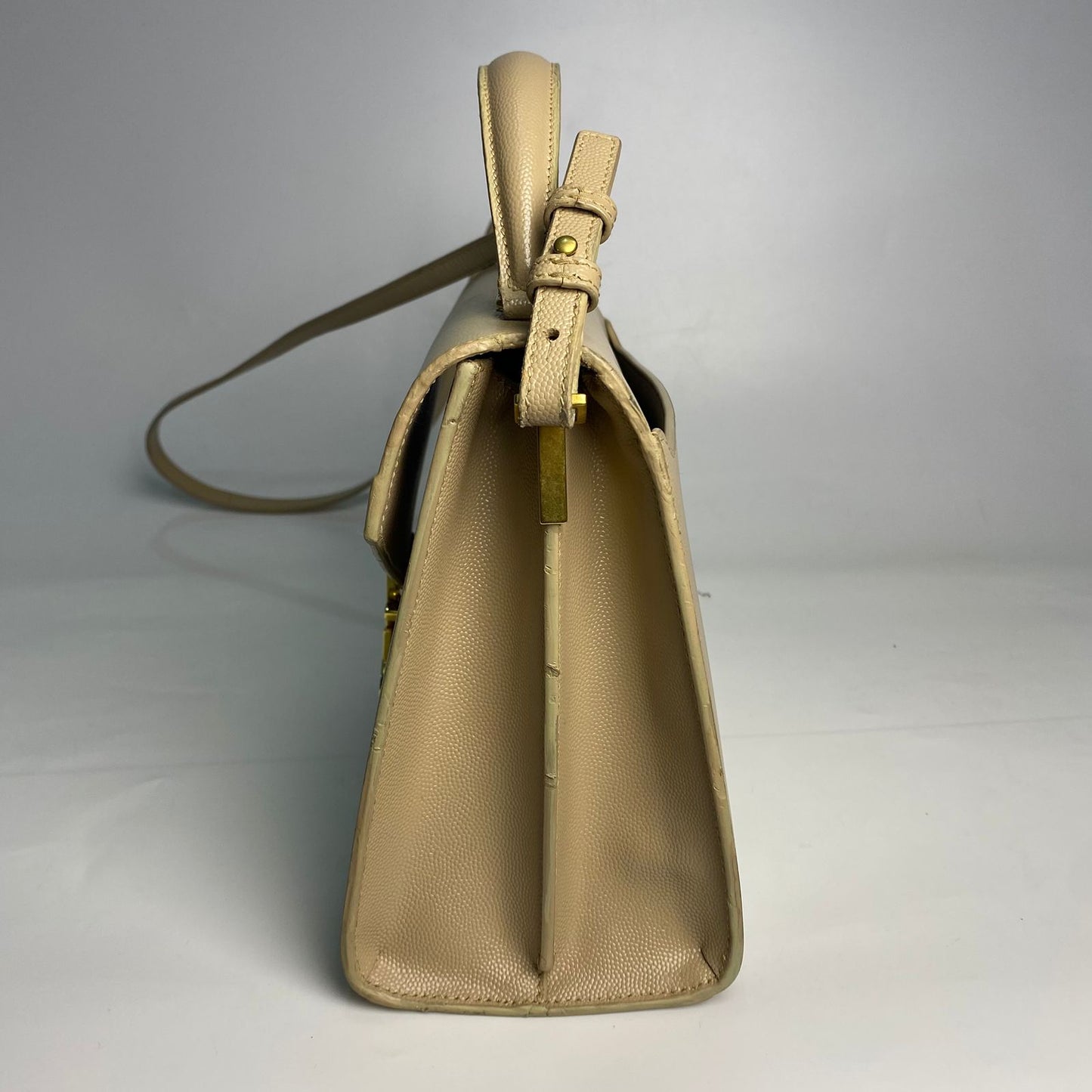 YSL Cassandra Medium Beige