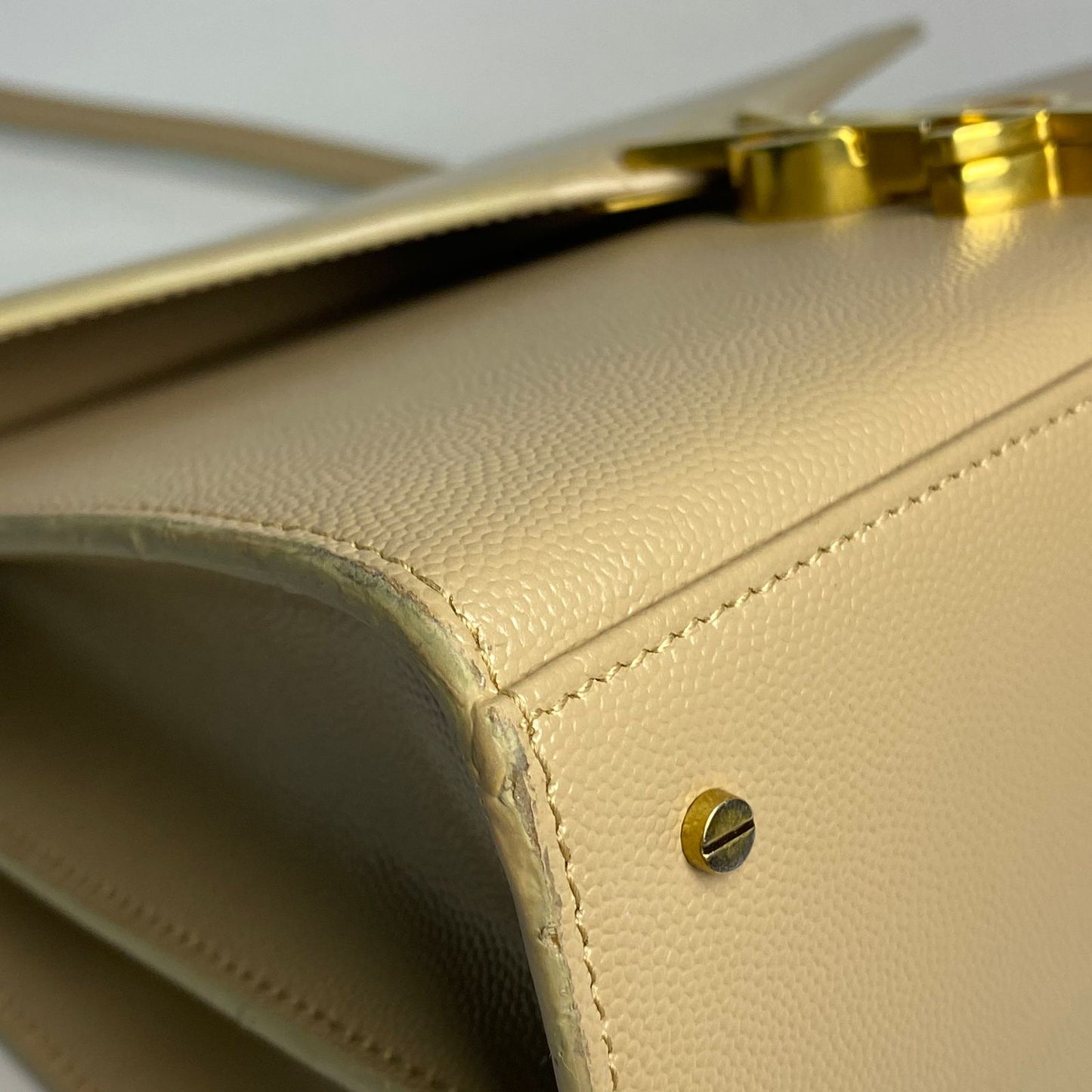 YSL Cassandra Medium Beige