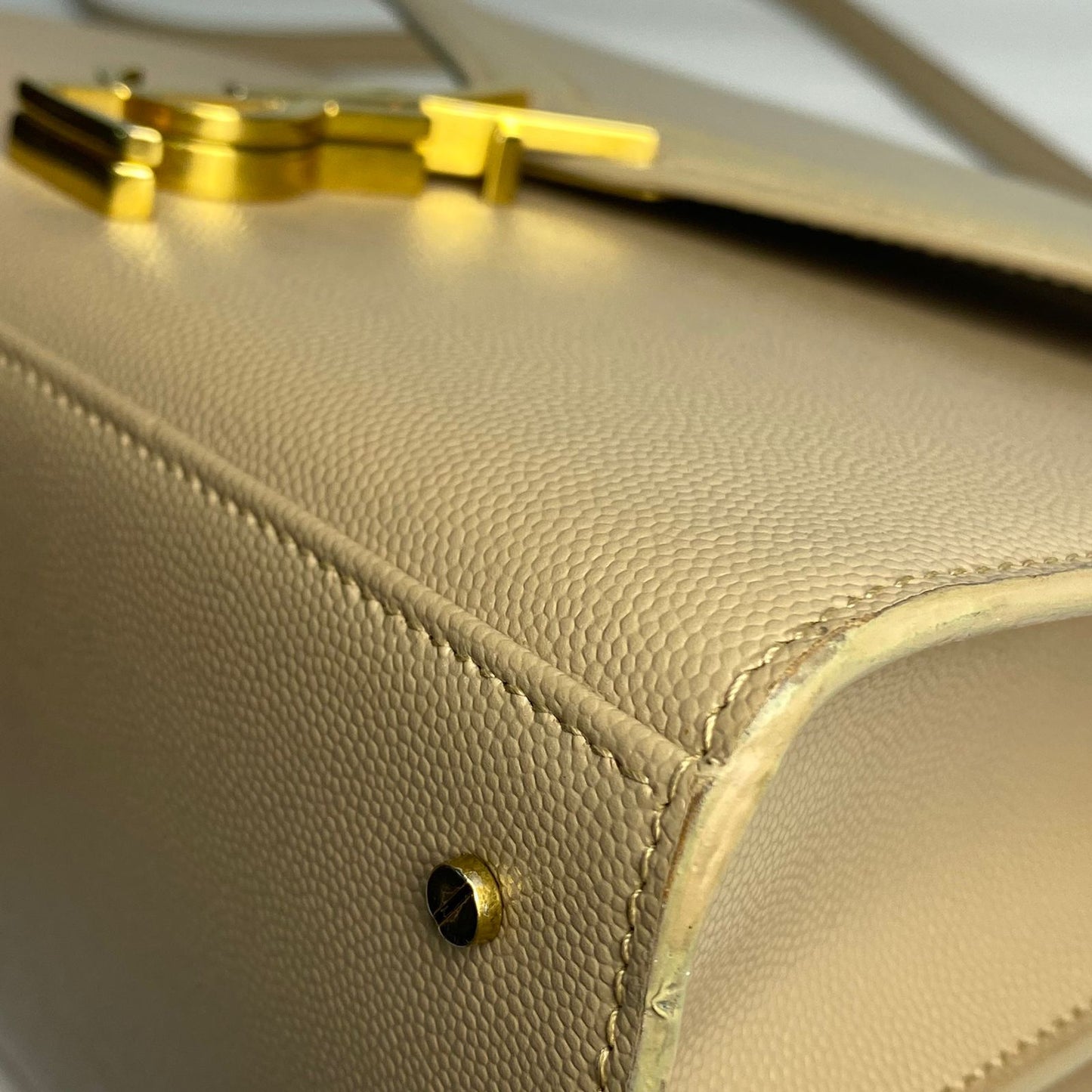 YSL Cassandra Medium Beige