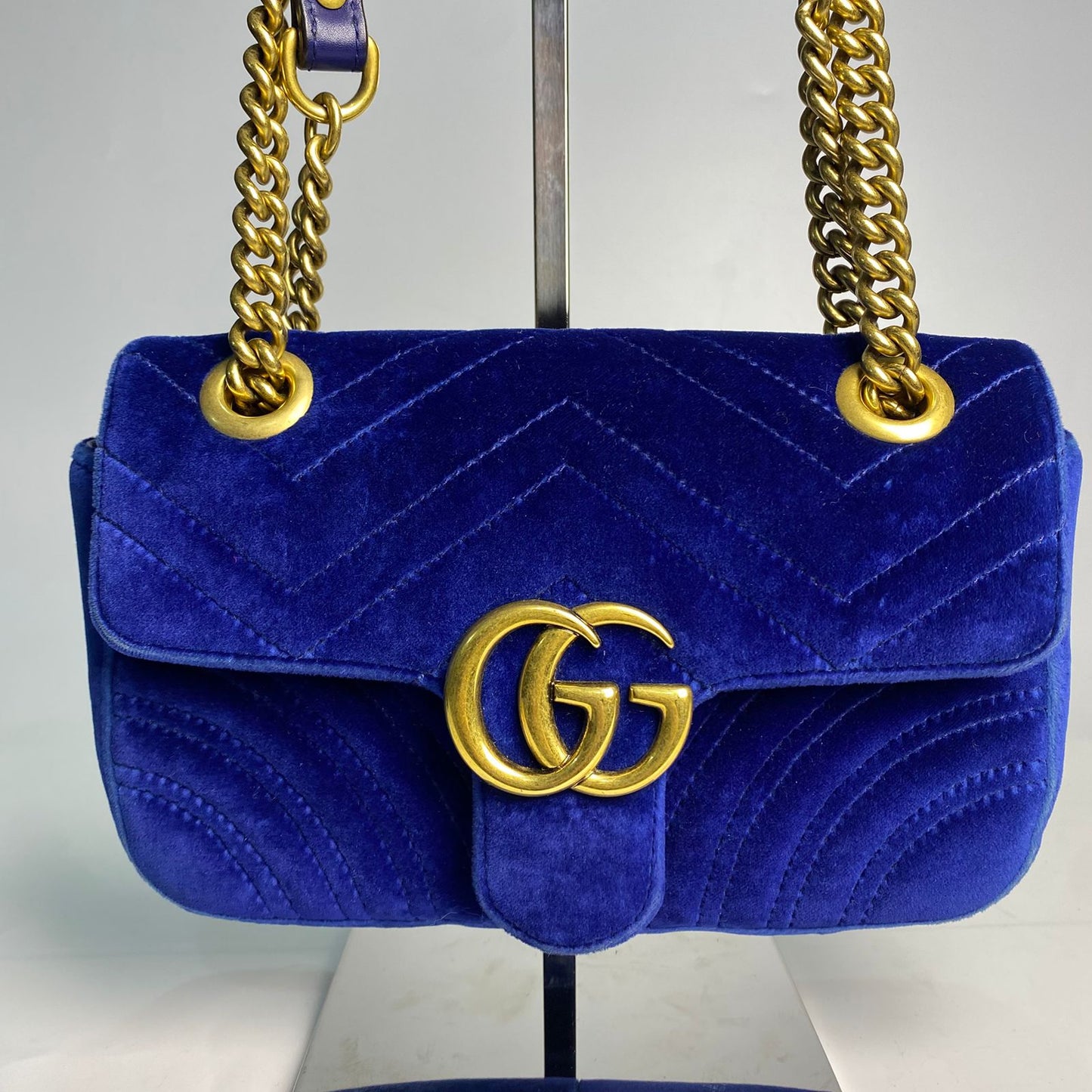 Gucci GG Marmont Blue Velvet