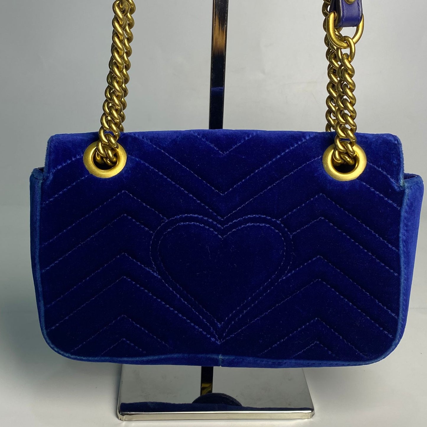 Gucci GG Marmont Blue Velvet