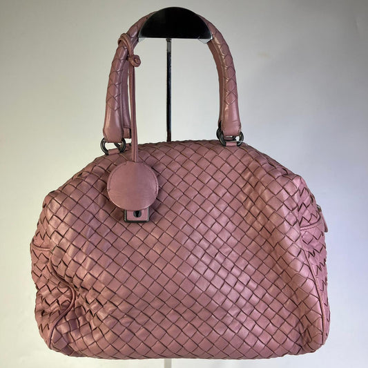 Bottega Veneta Nappa Intrecciato Cube Pink