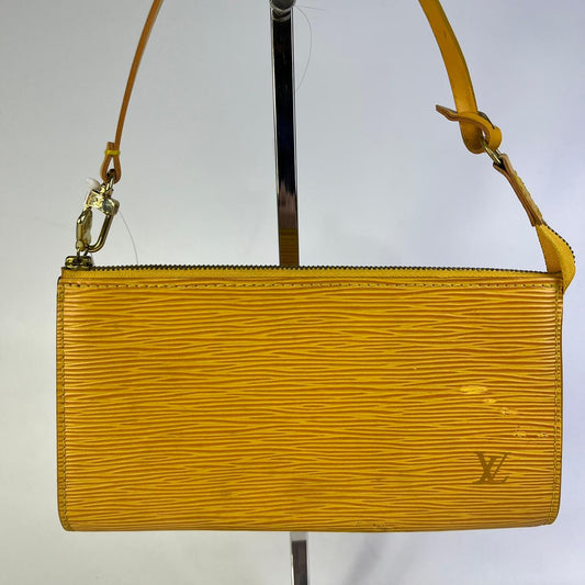 Louis Vitton Pochette Bag In Yellow Epi Leather