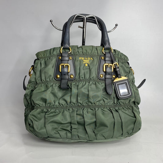 Prada Tessuto Gaufre Green
