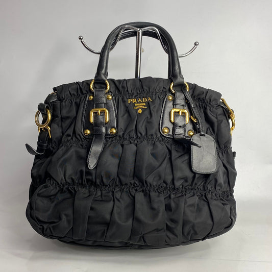 Prada Tessuto Gaufre Nylon Black