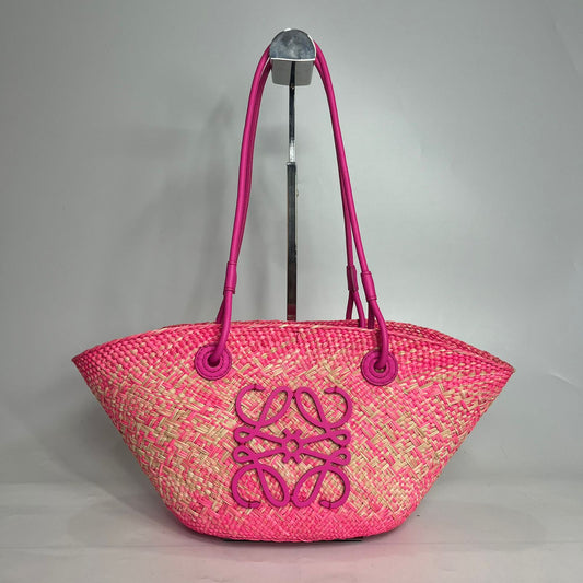 Loewe Anagram Basket Bag Pink