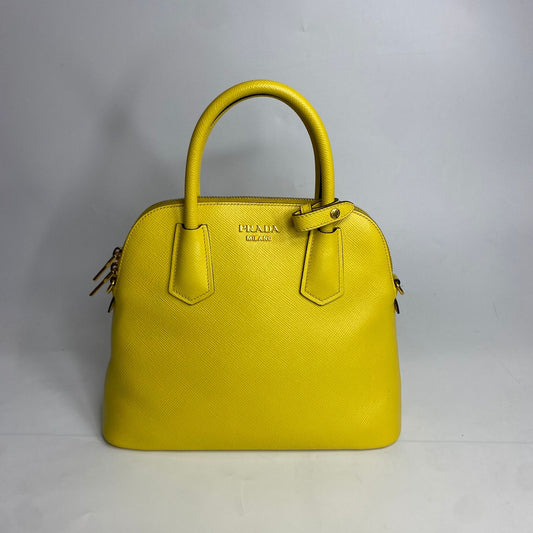 Prada Saffiano Done Handbag Yellow