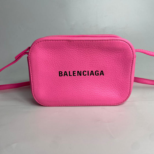 Balenciaga Camera Bag Neon Pink