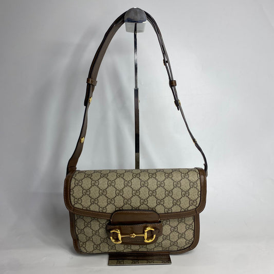 Gucci Horse Bit 1955 Large Brown
