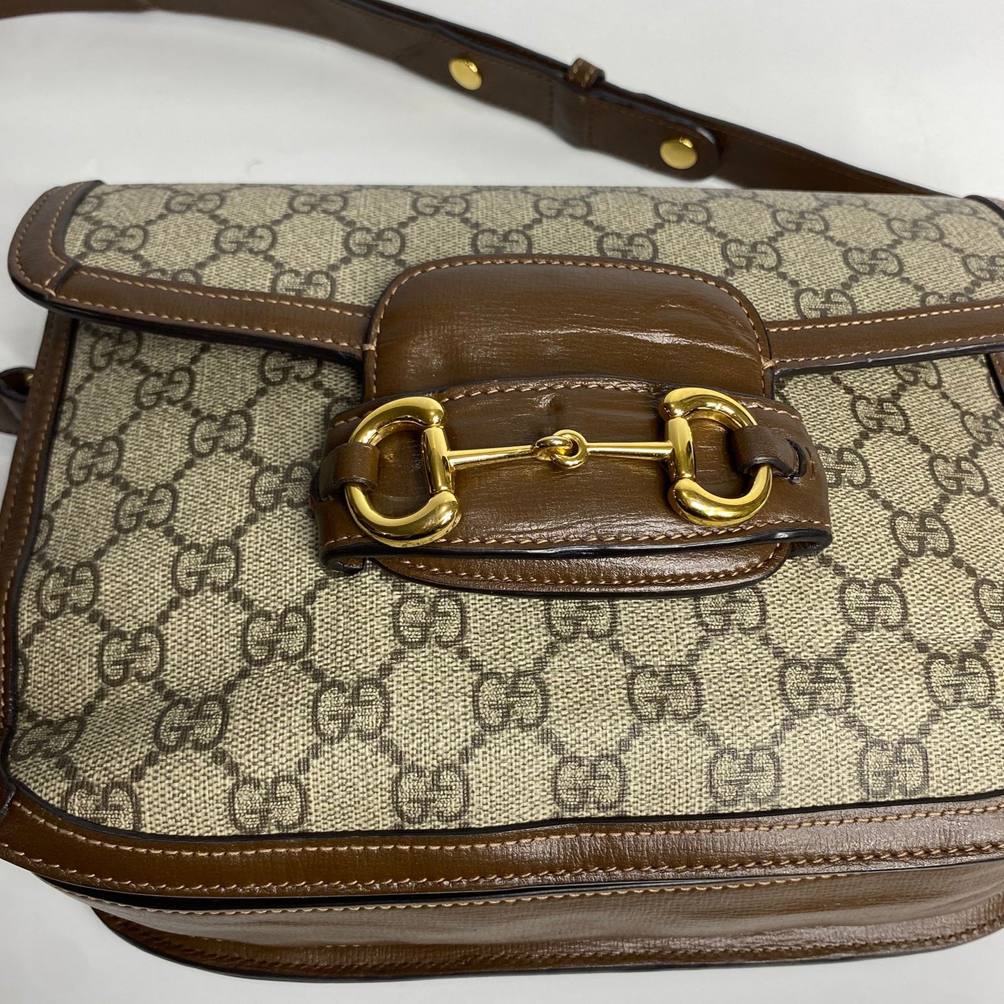 Gucci Horse Bit 1955 Large Brown