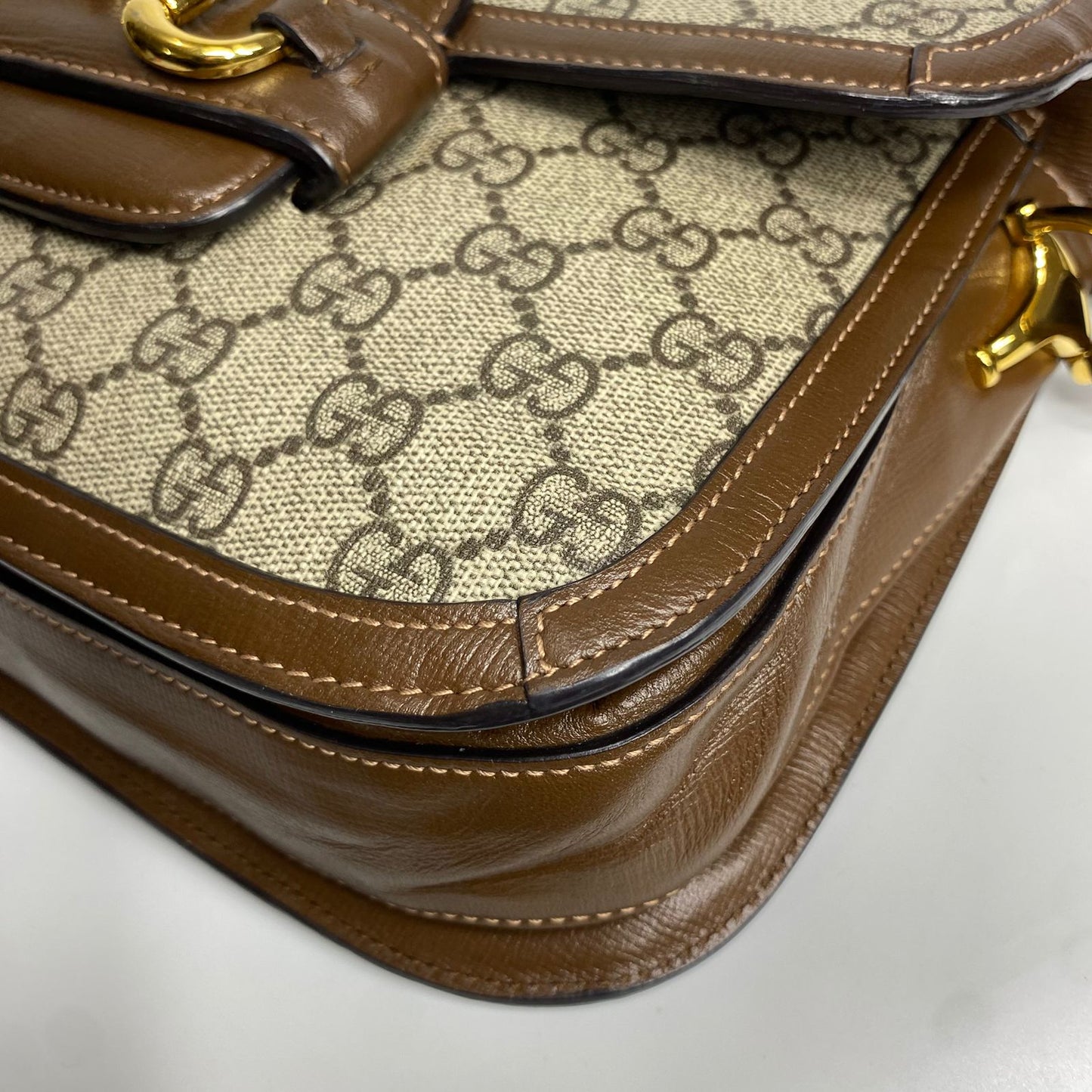 Gucci Horse Bit 1955 Large Brown
