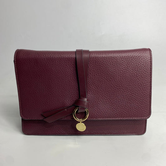 Chloe Alphabet Flap Burgundy