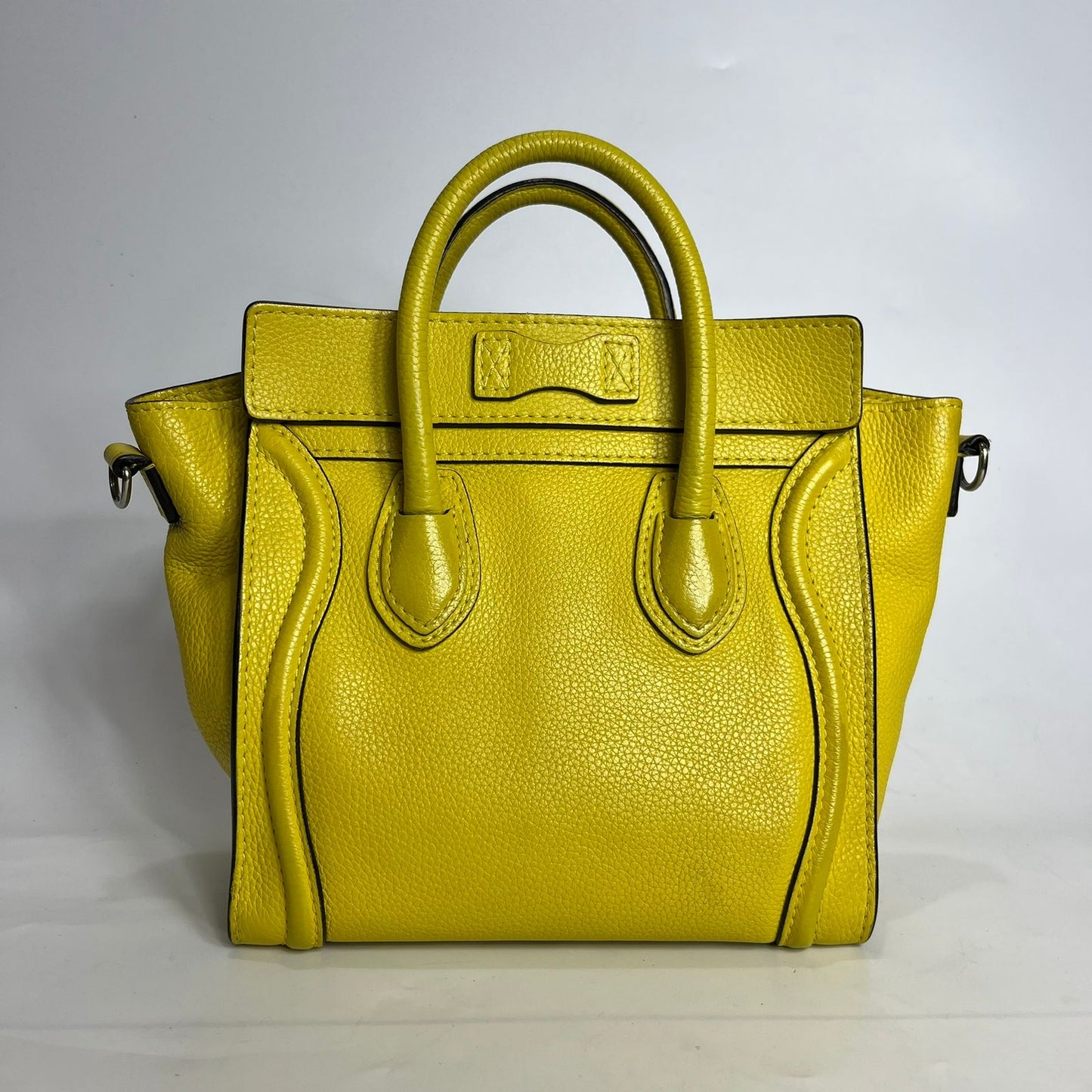 Celine Nano Luggage Yellow