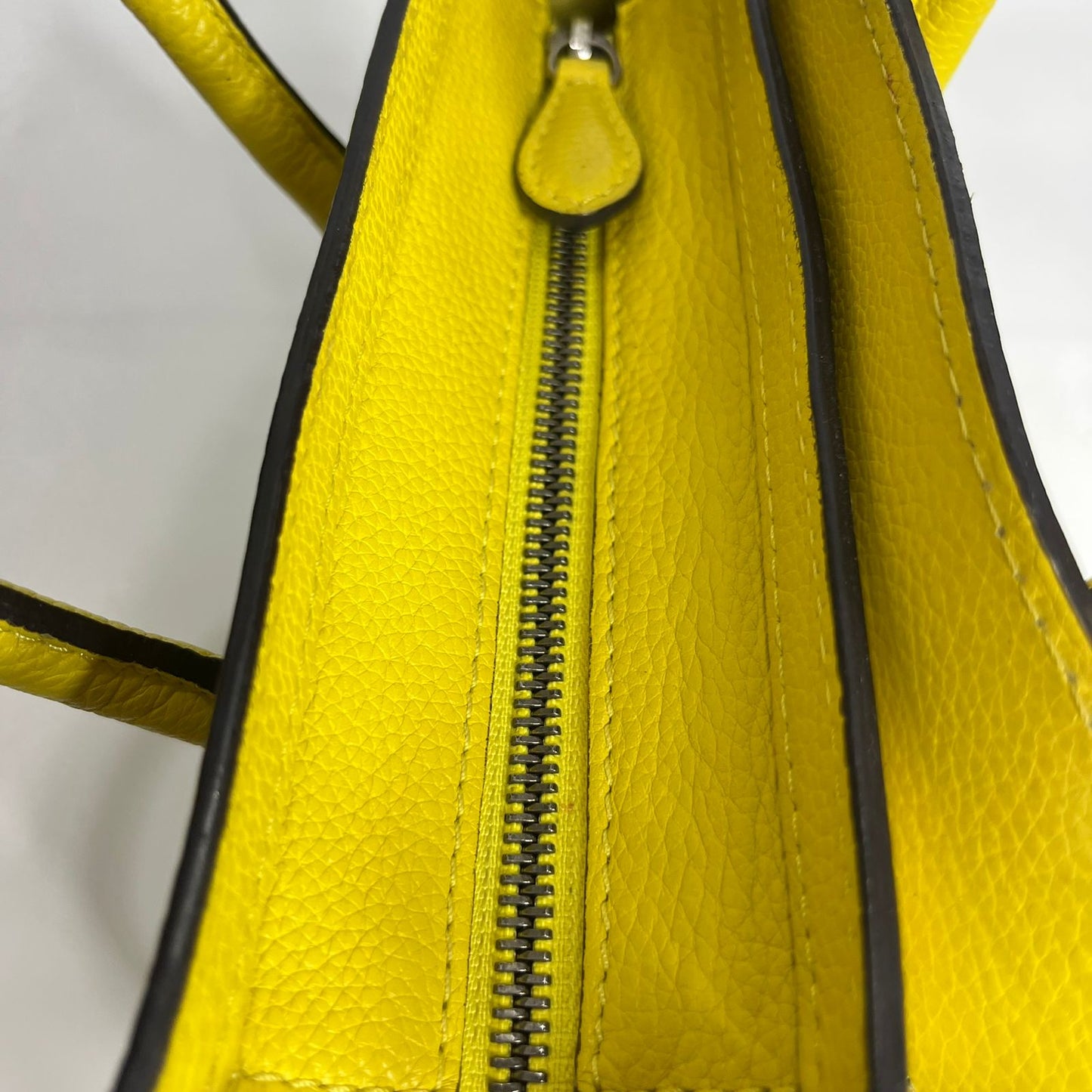 Celine Nano Luggage Yellow