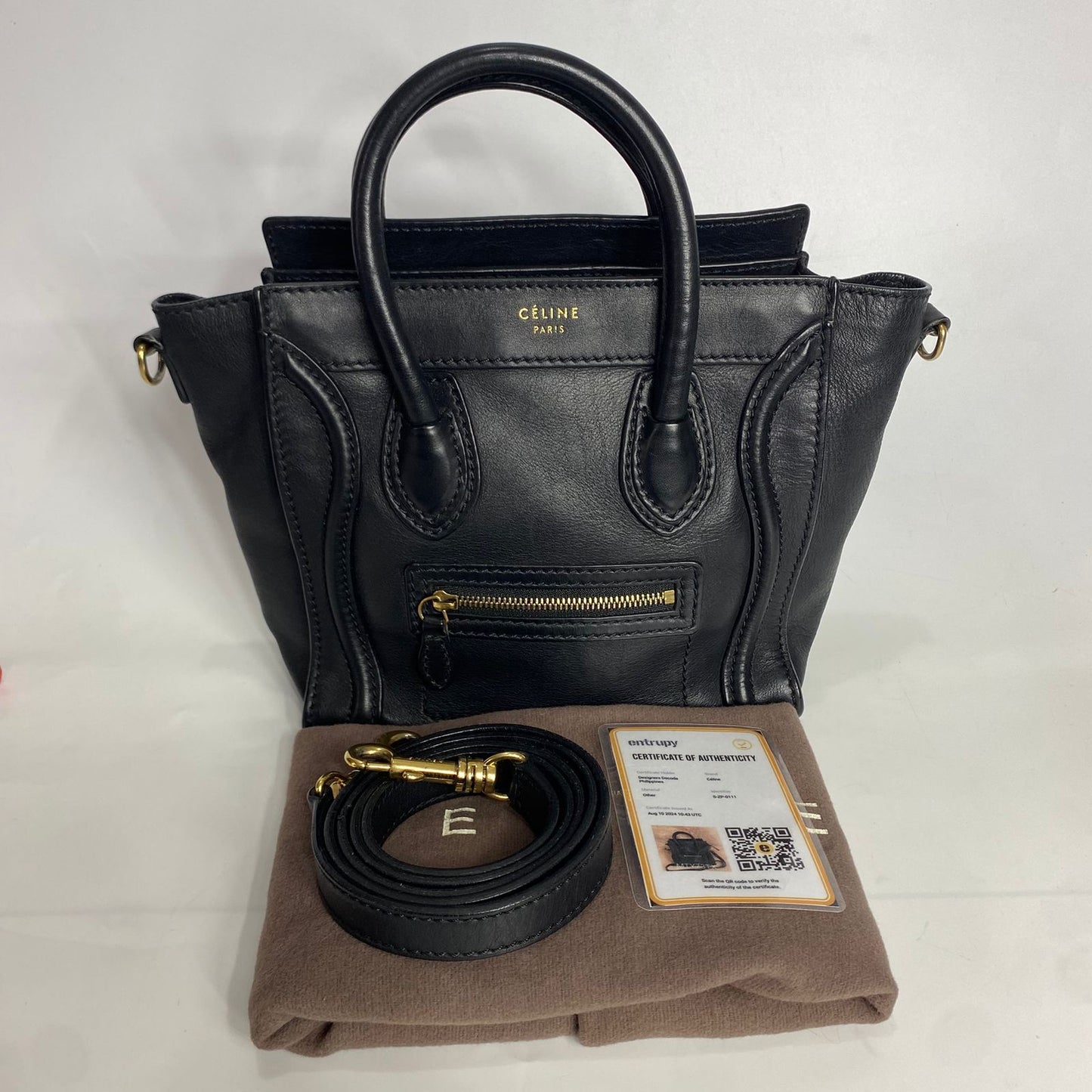 Celine Nano Luggage Black