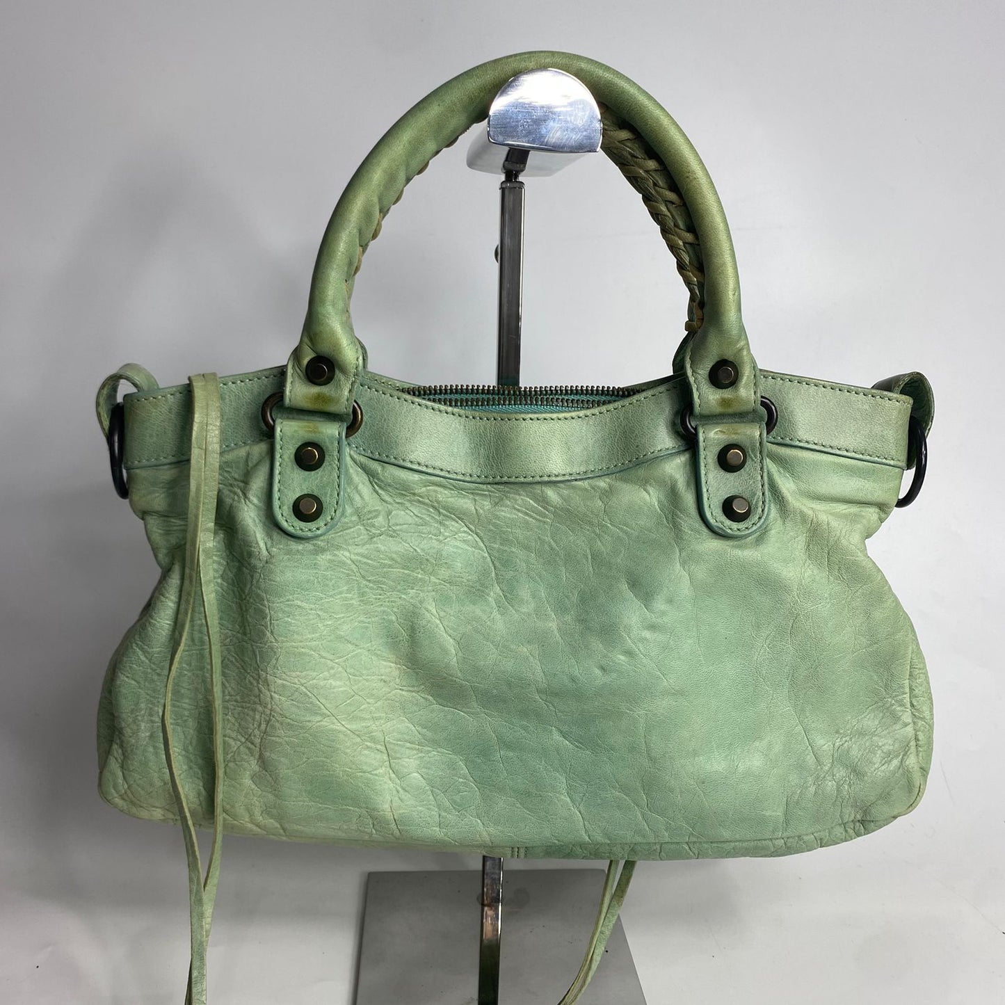 Balenciaga Motocross Classic City Mint Green