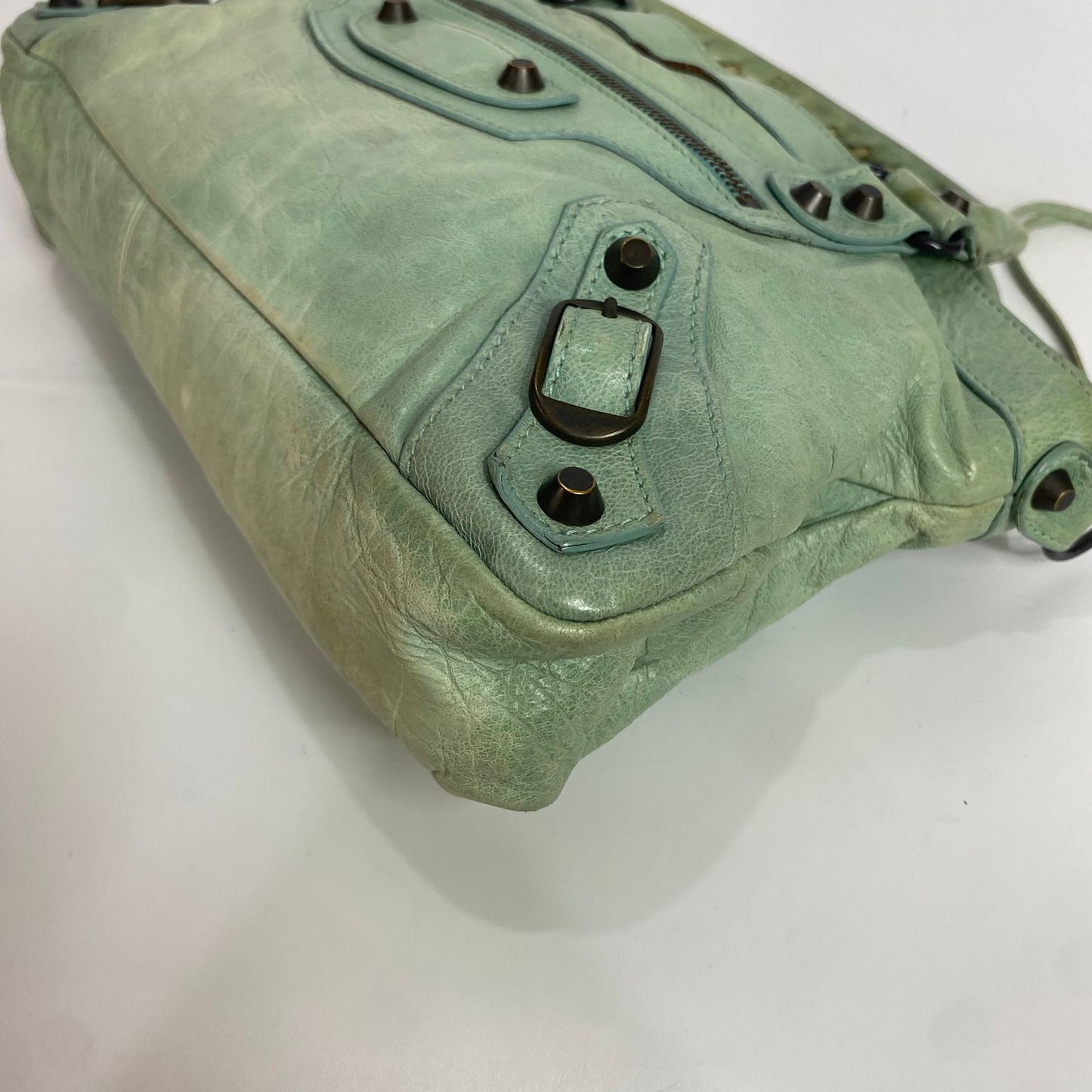 Balenciaga Motocross Classic City Mint Green