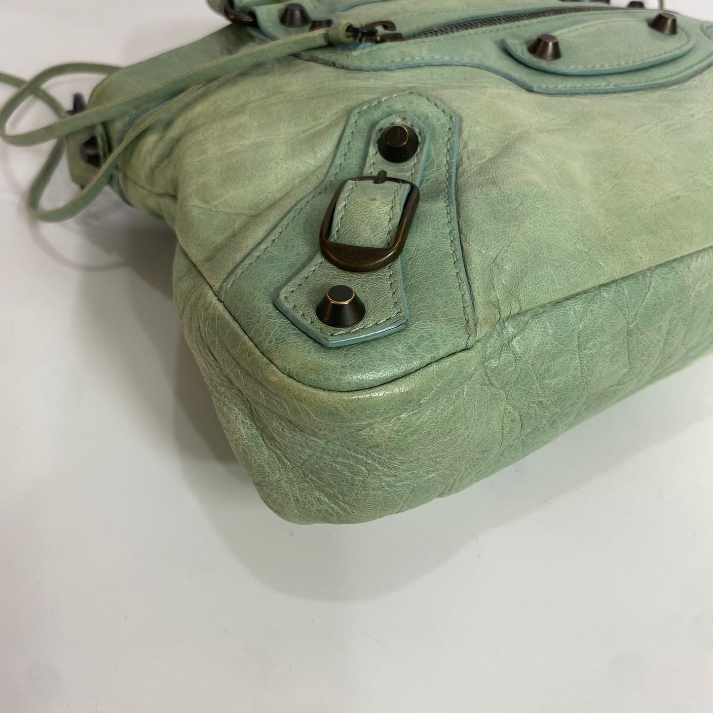 Balenciaga Motocross Classic City Mint Green