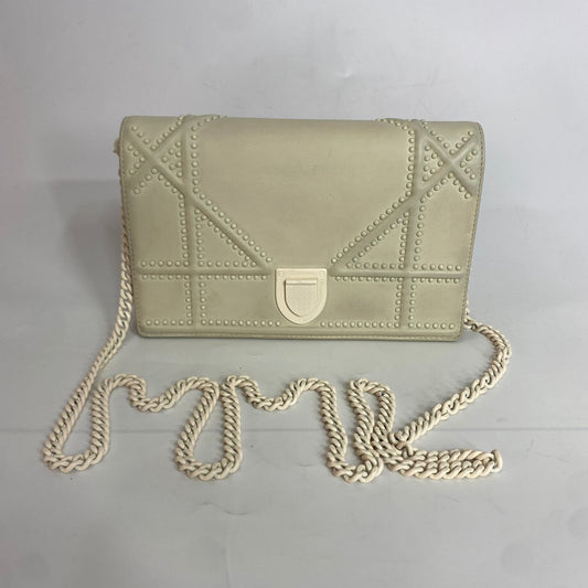 Dior Small Ultra Matte Diorama Wallet White