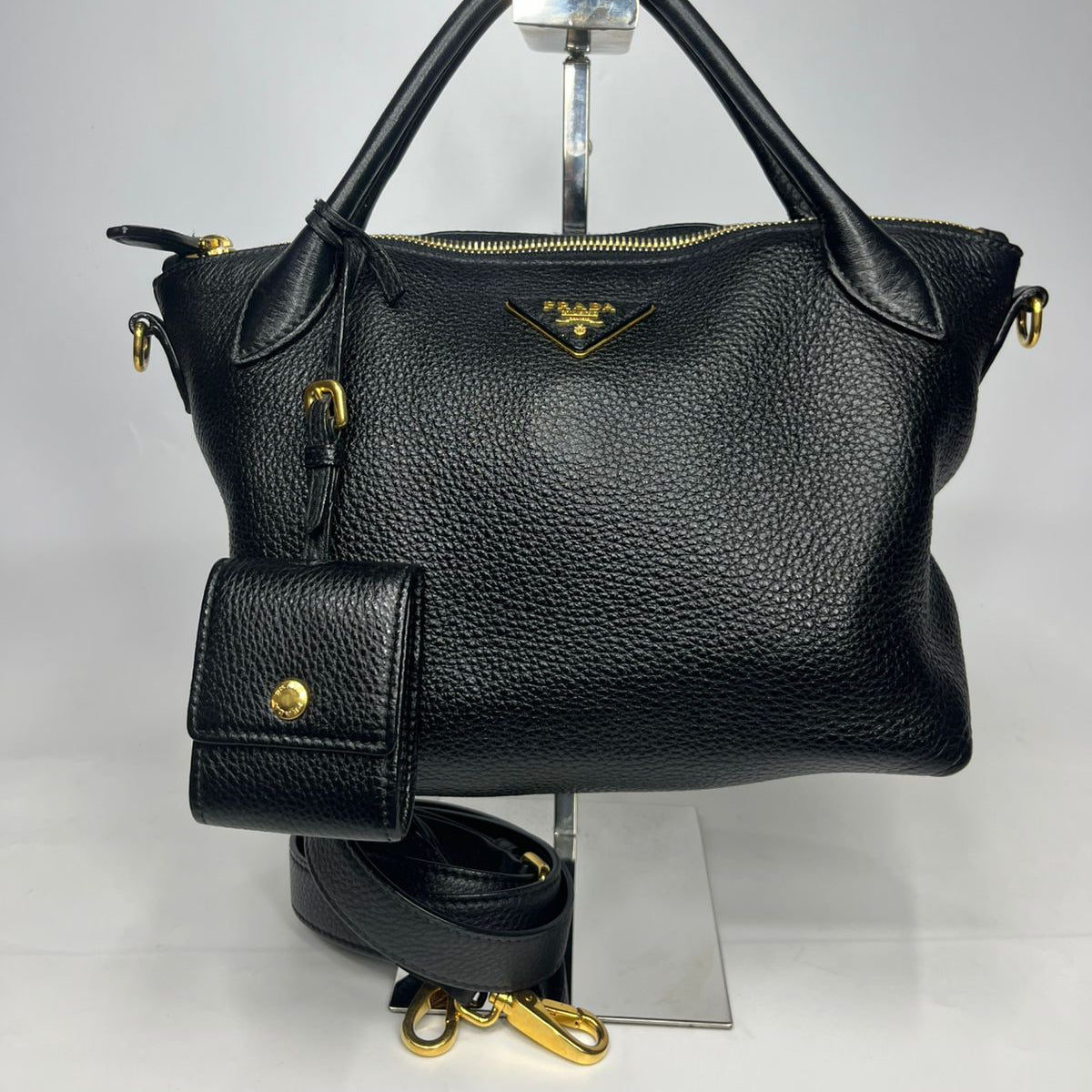 Prada Vitello Daino Bag 2 Way Bag Small Bag GHW