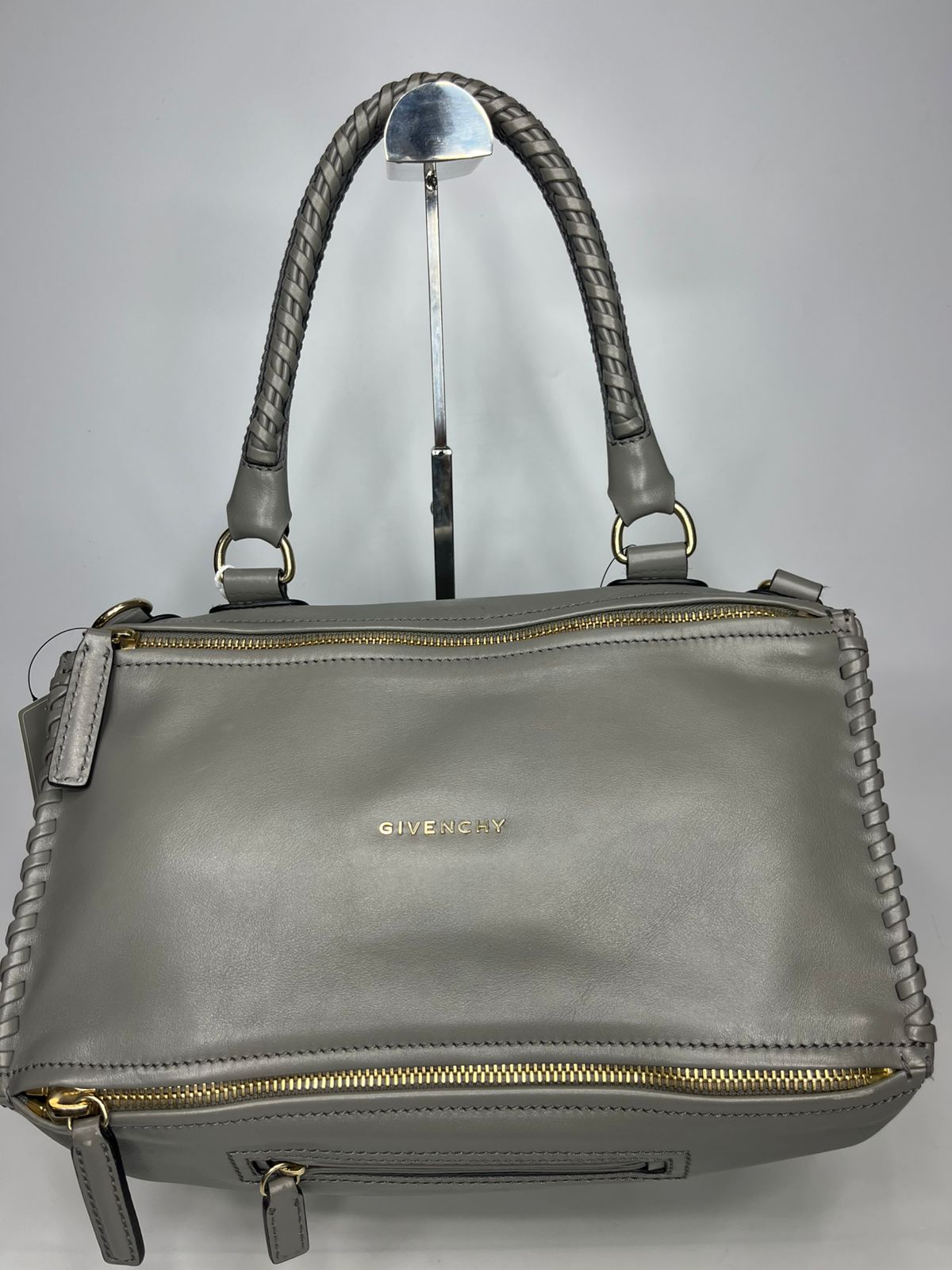 Givenchy Pandora Small Lambskin Braided Gray
