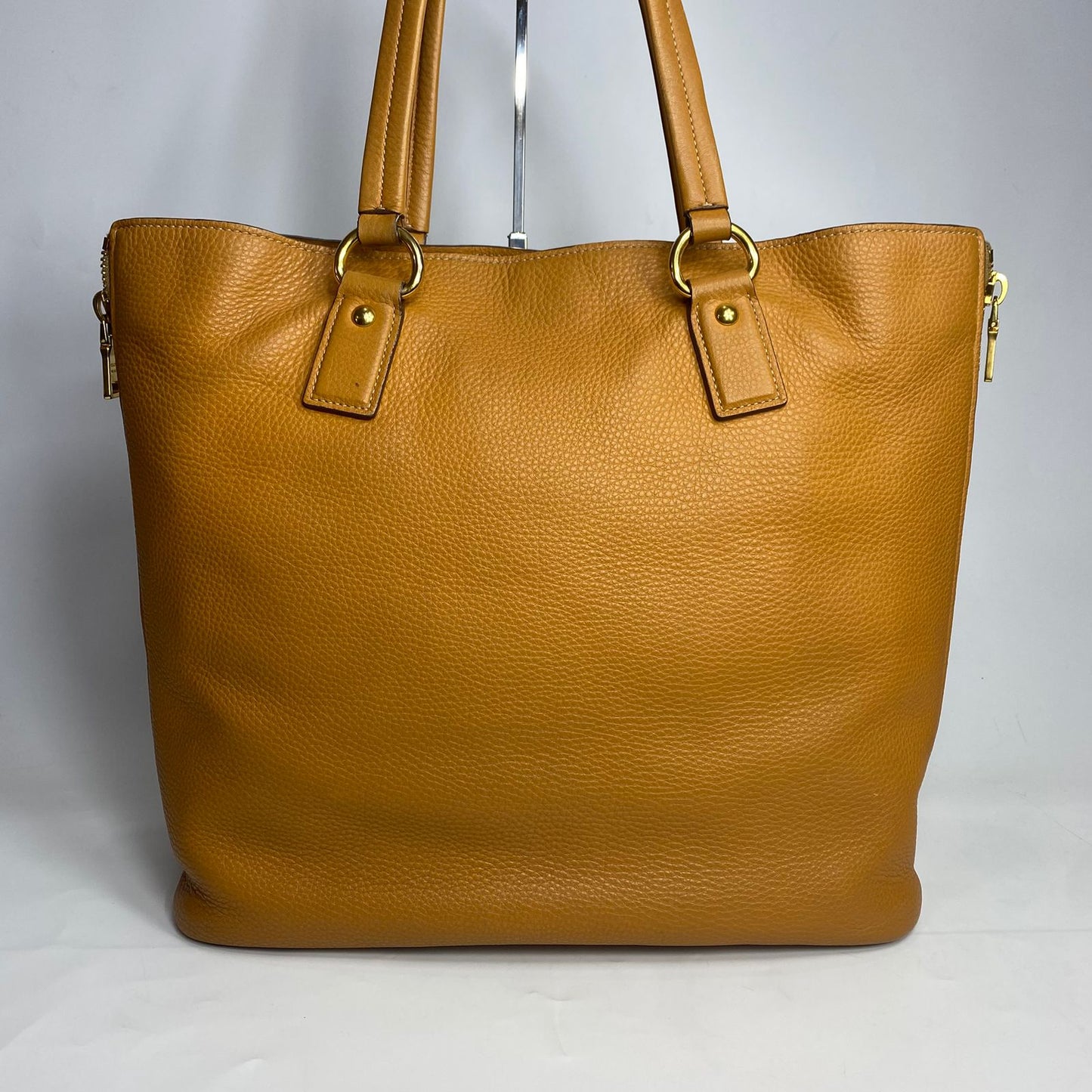 Prada Vitello Daino Caramel Tote Bag GHW