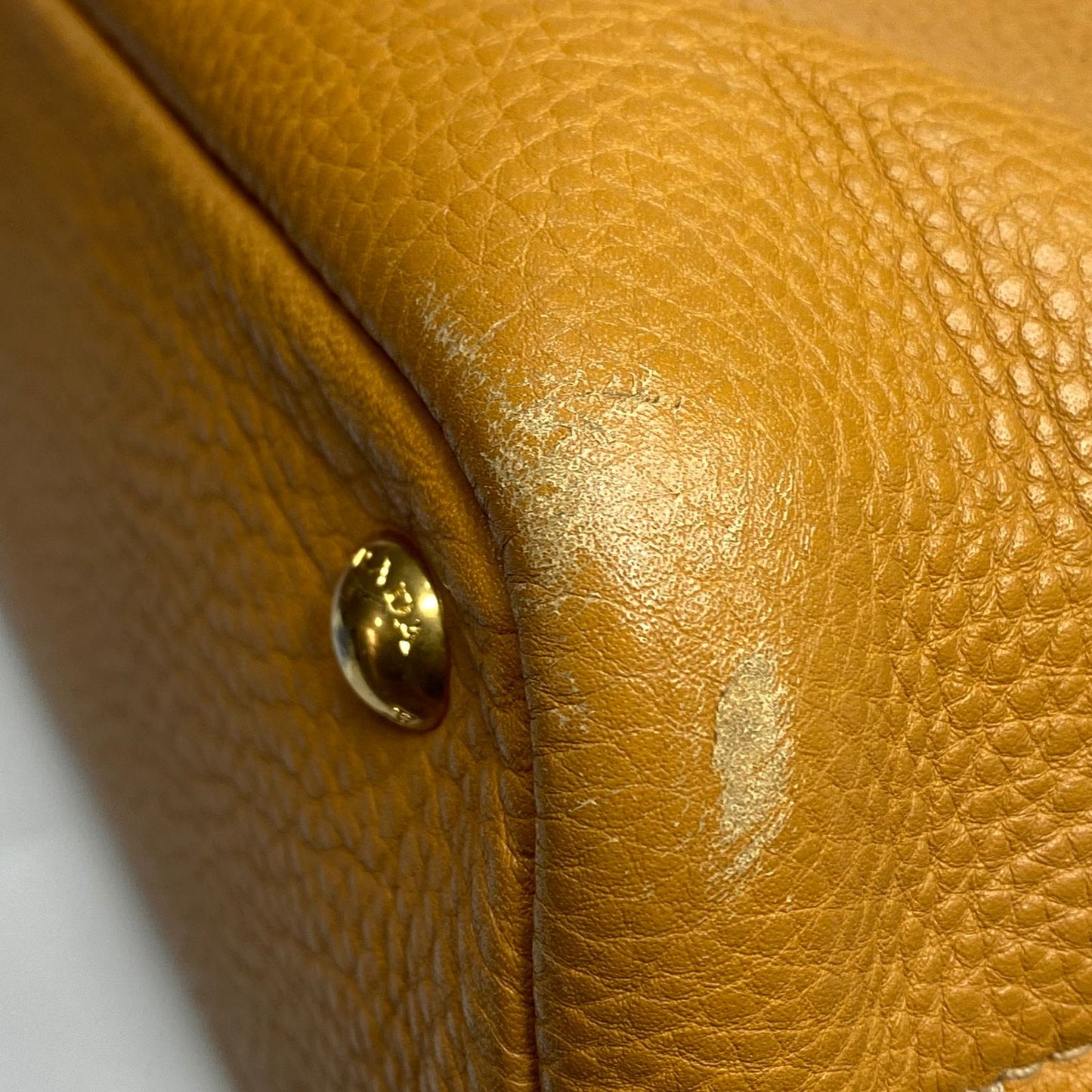 Prada Vitello Daino Caramel Tote Bag GHW