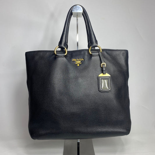 Prada Vitello Daino Bag Black GHW