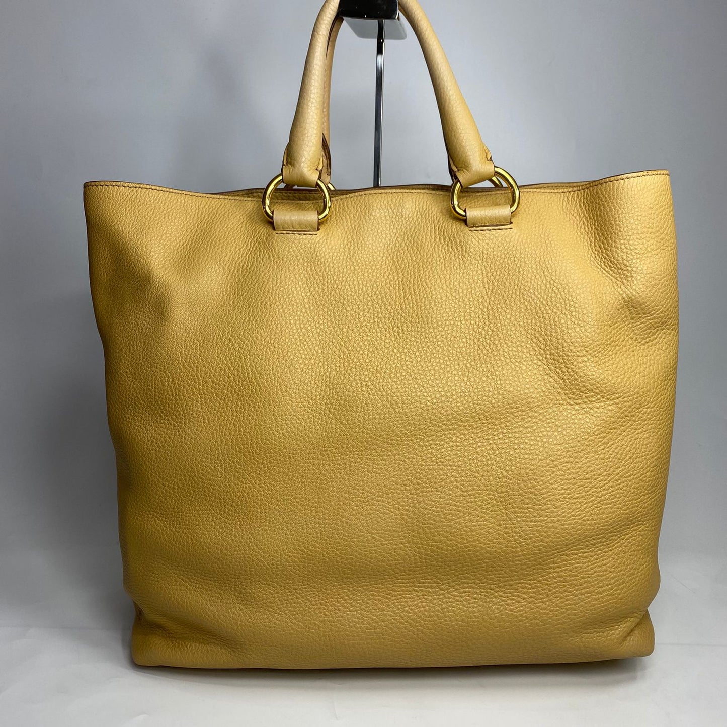 Prada Vitello Daino Beige 2 Way Bag GHW