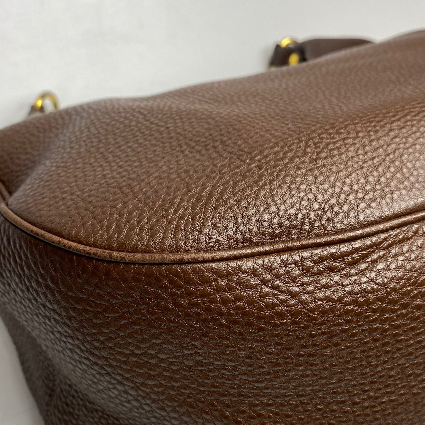 Prada Vitello Daino Burgundy Hobo Bag
