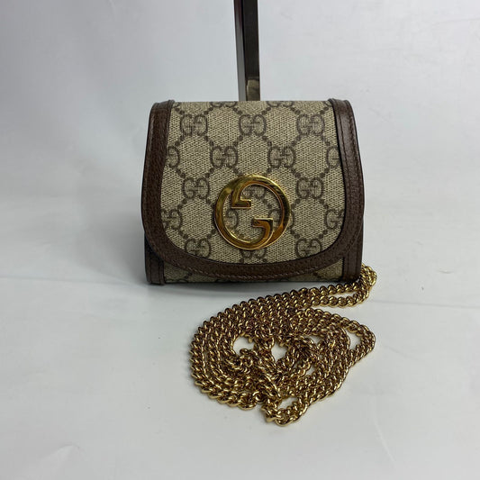 Gucci Blondie WOC GG Supreme Canvas Brown Trims