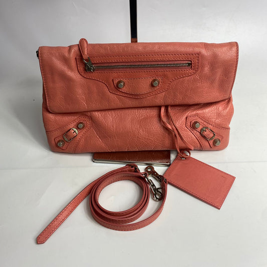 Balenciaga Classic Envelope Clutch Pink