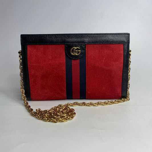 Gucci Ophidia Small Red Suede