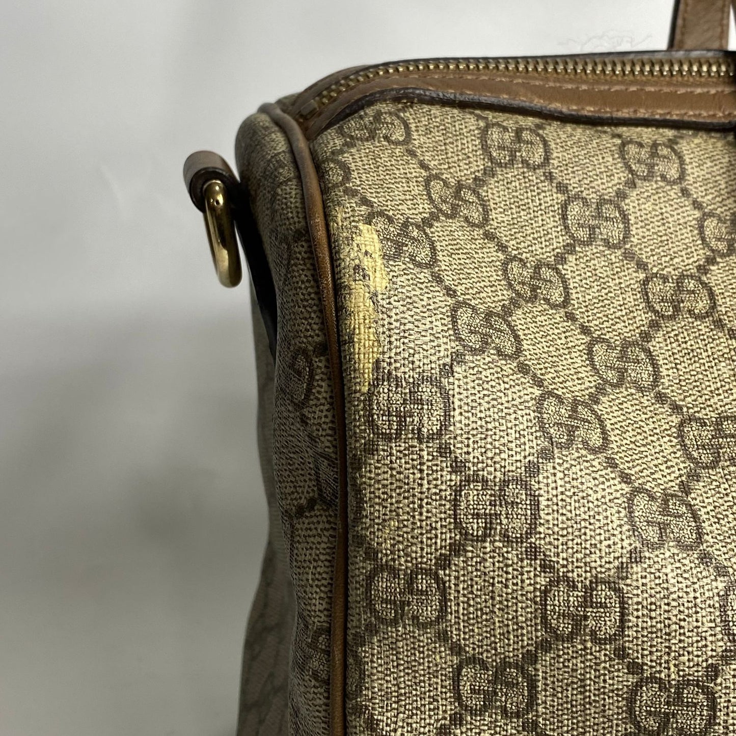 Gucci Boston 2 Way Bag Light Brown Trims